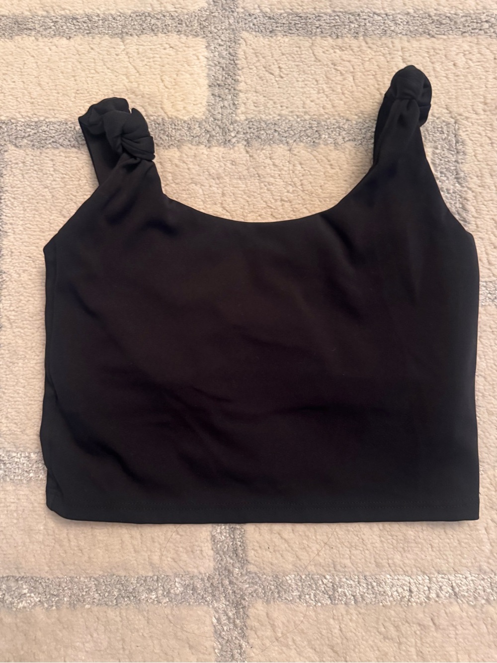 Five Dancewear Child YL youth large black top dance tank cropped